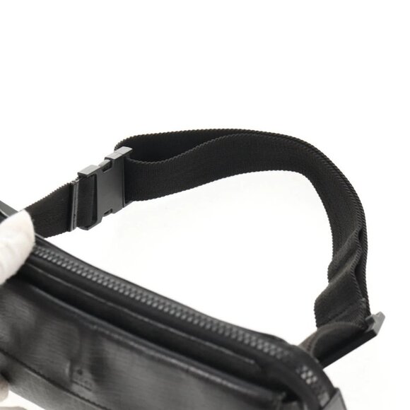 GUCCI GG Supreme Waist bag PVC Black Silver 161833 Auth 146624V - Picture 9 of 16